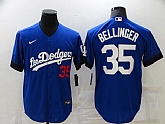 Dodgers 35 Cody Bellinger Royal 2021 City Connect Cool Base Jerseys,baseball caps,new era cap wholesale,wholesale hats
